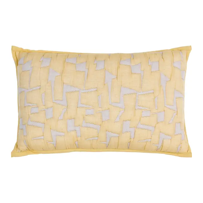 ALMOFADA 50 CM X 30 CM QUARRY - AMARELO HANBAR - Foto 1