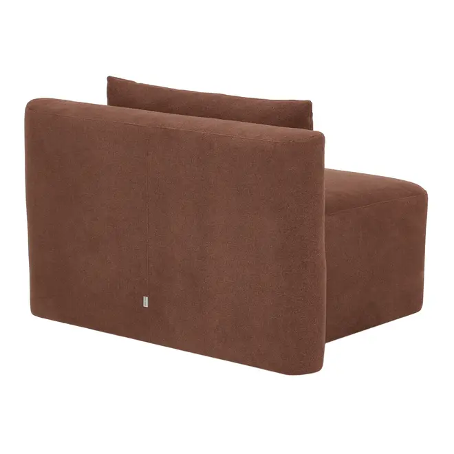 MÓDULO SOFÁ 1 LUGAR ASSENTO 75 CM SHIRO - RUBY MOCHA - Foto 4