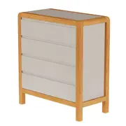 CÔMODA 4 GAVETAS 90 CM X 45 CM KANT - CAMELO/AMÊNDOA - Foto 18