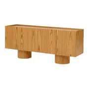 BUFFET 4 PORTAS 1,80 M X 47 CM ALLURE - FREIJÓ/FREIJÓ - Foto 2