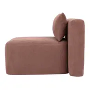 MÓDULO SOFÁ 1 LUGAR ASSENTO 75 CM SHIRO - QUARTZO ROSA - Foto 3