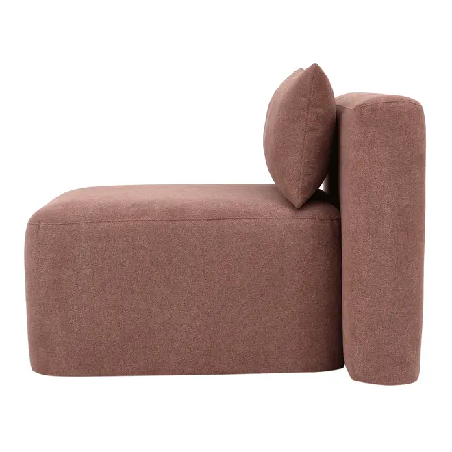 MÓDULO SOFÁ 1 LUGAR ASSENTO 75 CM SHIRO - QUARTZO ROSA - Foto 3