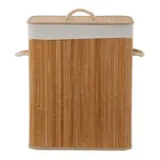 CESTO PARA ROUPAS 50 CM X 40 CM X 30 CM BUKA - BAMBU/NATURAL - Foto 1