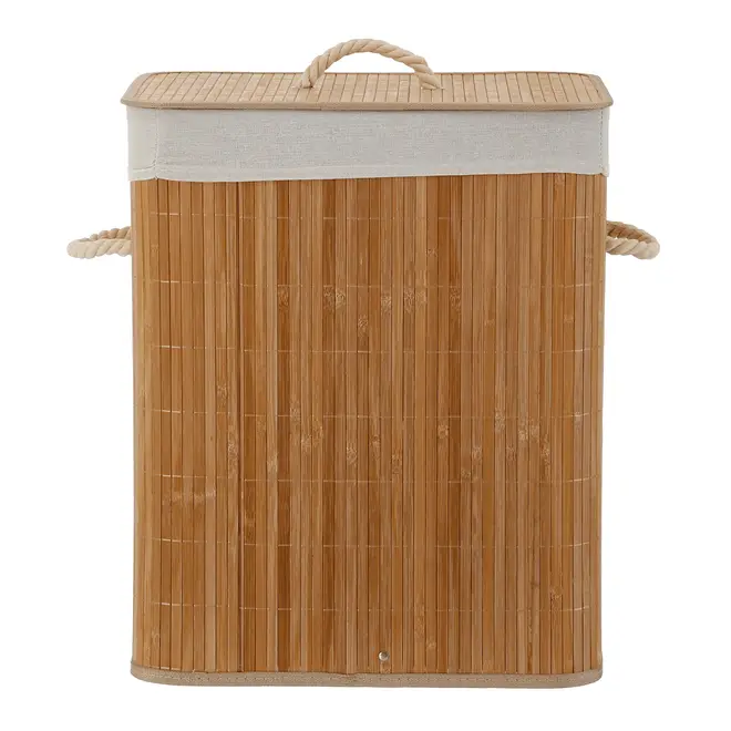 CESTO PARA ROUPAS 50 CM X 40 CM X 30 CM BUKA - BAMBU/NATURAL - Foto 1