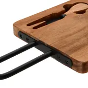 KIT UTENSÍLIOS PARA QUEIJO ACÁCIA FORJ - ACÁCIA/PRETO - Foto 9