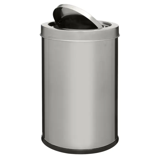 LIXEIRA 7 L BANDON - INOX/PRETO - Foto 8