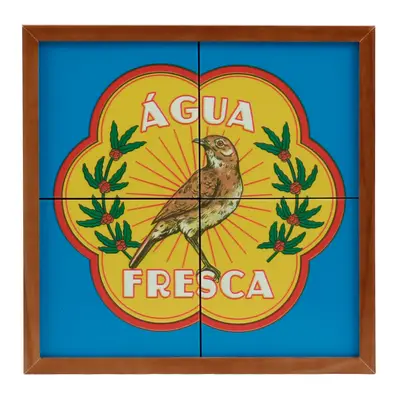 QUADRO 33 CM X 33 CM MEMÓRIA INTERIOR ÁGUA FRESCA