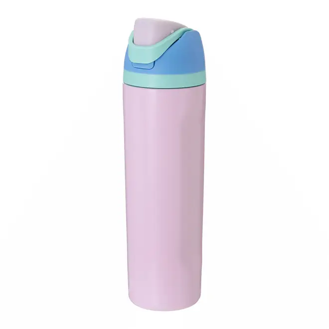 GARRAFA TÉRMICA 630 ML GLUP - ROSA CLARO/MULTICOR - Foto 2