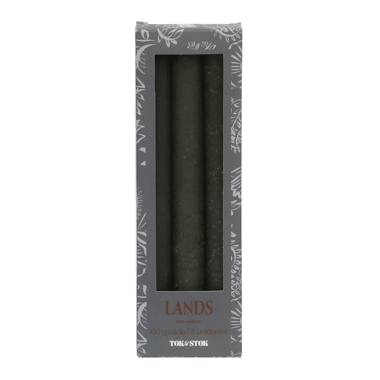 VELA CASTIÇAL CONJUNTO COM 3 LANDS - LODEN GREEN - Foto 1