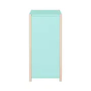 CÔMODA 4 GAVETAS/1 PORTA 1,07 M X 42 CM PIN PLAY - NATURAL WASHED/MENTA - Foto 20