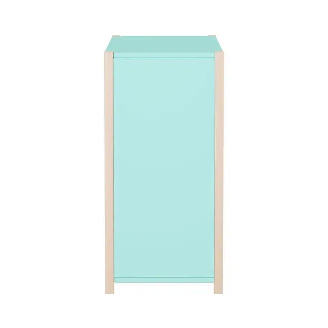 CÔMODA 4 GAVETAS/1 PORTA 1,07 M X 42 CM PIN PLAY - NATURAL WASHED/MENTA - Foto 20