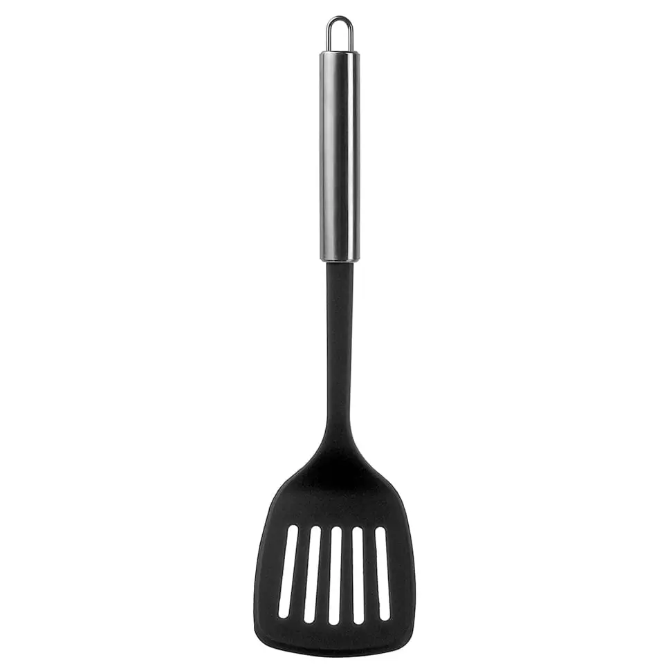 ESPÁTULA 35 CM ELLIP NYLON - PRETO/INOX - Foto 1