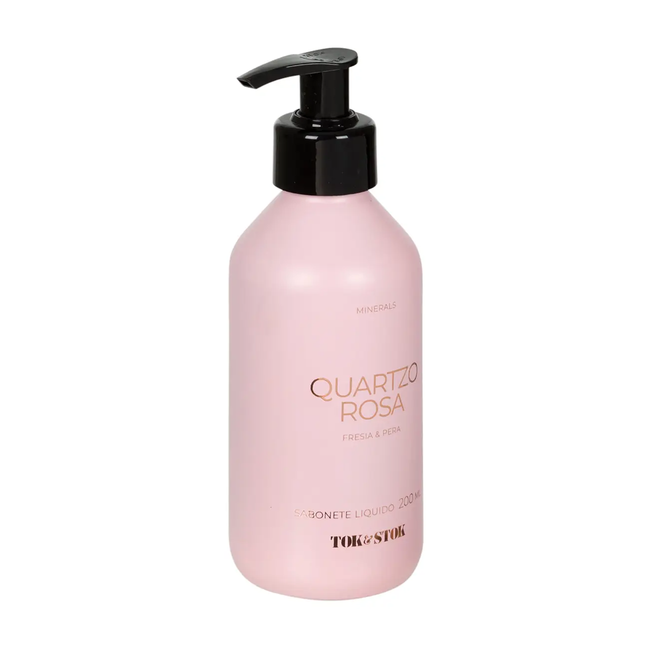 SABONETE LÍQUIDO QUARTZO ROSA 200 ML MINERALS - QUARTZO ROSA/PRETO - Foto 6