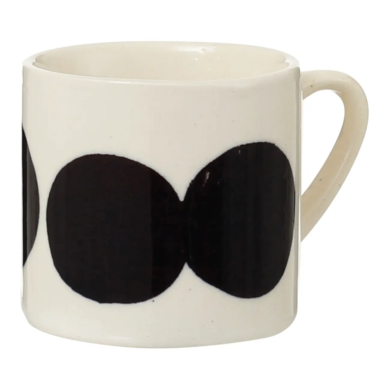 CANECA 90 ML BLOBING TOSE - BRANCO/MARROM DE LEI - Foto 2