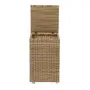 CESTO PARA ROUPA COM RODINHAS 35 CM X 35 CM X 57 CM ENREDO - BEGE - Foto 2
