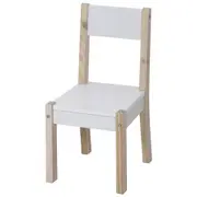 CADEIRA INFANTIL PIN PLAY - NATURAL WASHED/BRANCO - Foto 1