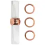 ARGOLA PARA GUARDANAPO COM 4 HIANTE - COBRE - Foto 1