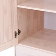 GUARDA-ROUPA DE SOLTEIRO 2 PORTAS/1 GAVETA TIMBER - BRANCO LAVADO - Foto 13