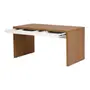 MESA COM 2 GAVETAS 1,50 M X 80 CM BOSS - OAK TAMMI/BRANCO - Foto 5