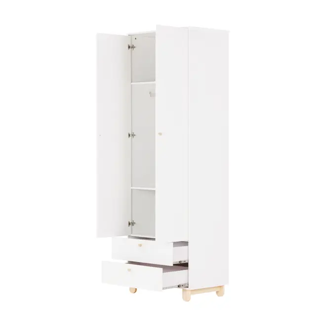 GUARDA-ROUPA INFANTIL 2 PORTAS/2 GAVETAS SWEET - BRANCO/PINUS NATURAL - Foto 28