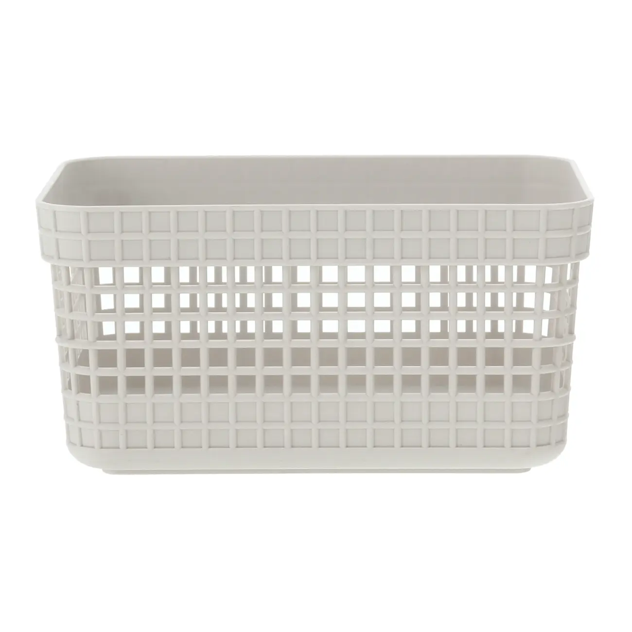 CESTO 10 CM X 20 CM X 14 CM GRID - OFF WHITE - Foto 2