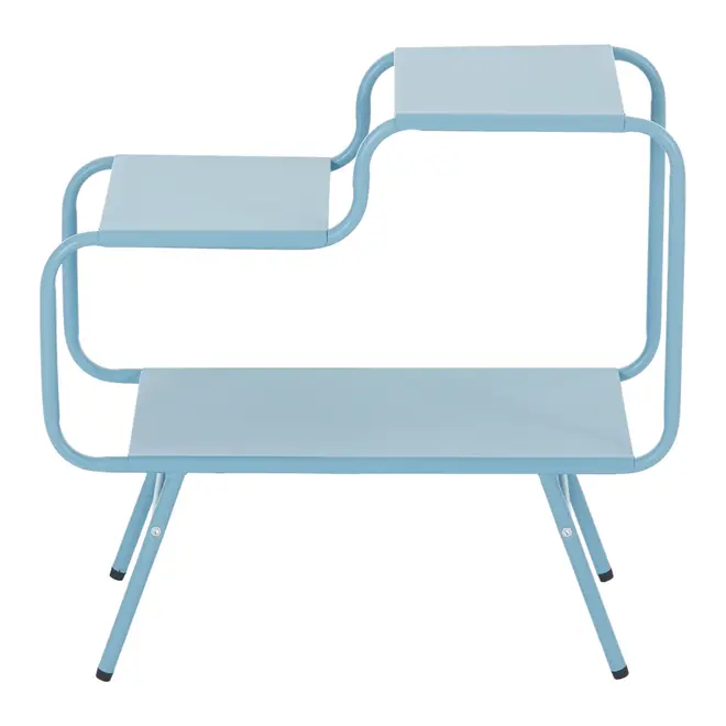 MESA LATERAL 60 CM X 30 CM SERPENTINE - ZIMBRO - Foto 4