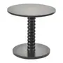 MESA LATERAL BAIXA REDONDA 50 CM TOHTEM - EBANIZADO - Foto 1