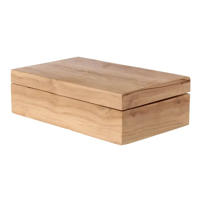 CAIXA DECORATIVA 20 CM X 12 CM X 6 CM CAFEZAL - KAFE MADEIRA - Foto 1
