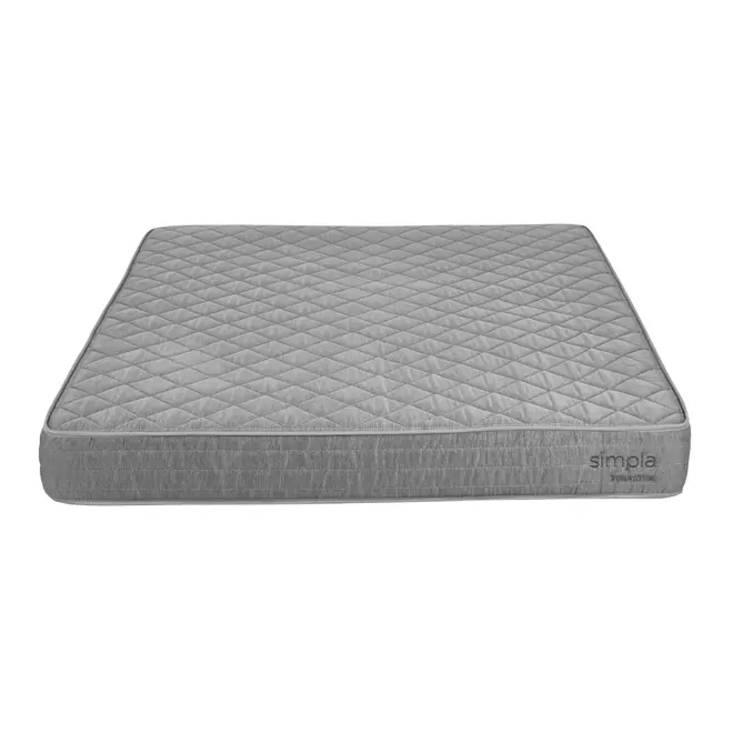 COLCHÃO KING COM MOLAS 1,93 M X 2,03 M X 18 CM SIMPLA - MESCLA/CINZA - Foto 2