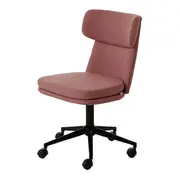 CADEIRA HOME OFFICE ZYGANA - OPALA ROSA/PRETO - Foto 1