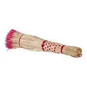 VASSOURA DECORATIVA ACARI - FIBRA CLARA/ROSA - Foto 4