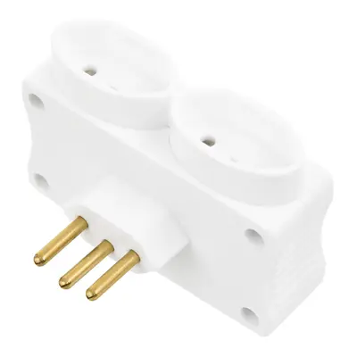 ADAPTADOR COM 2 SAÍDAS/2 PLUGUES/FIO TERRA E SAÍDAS USB CONNECT