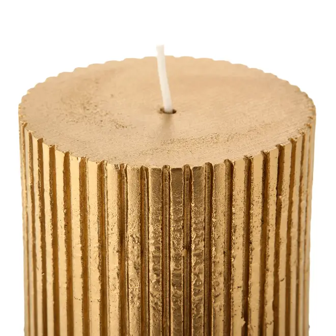 VELA 7 CM BORDAR, AMAR E CELEBRAR - DOURADO - Foto 2