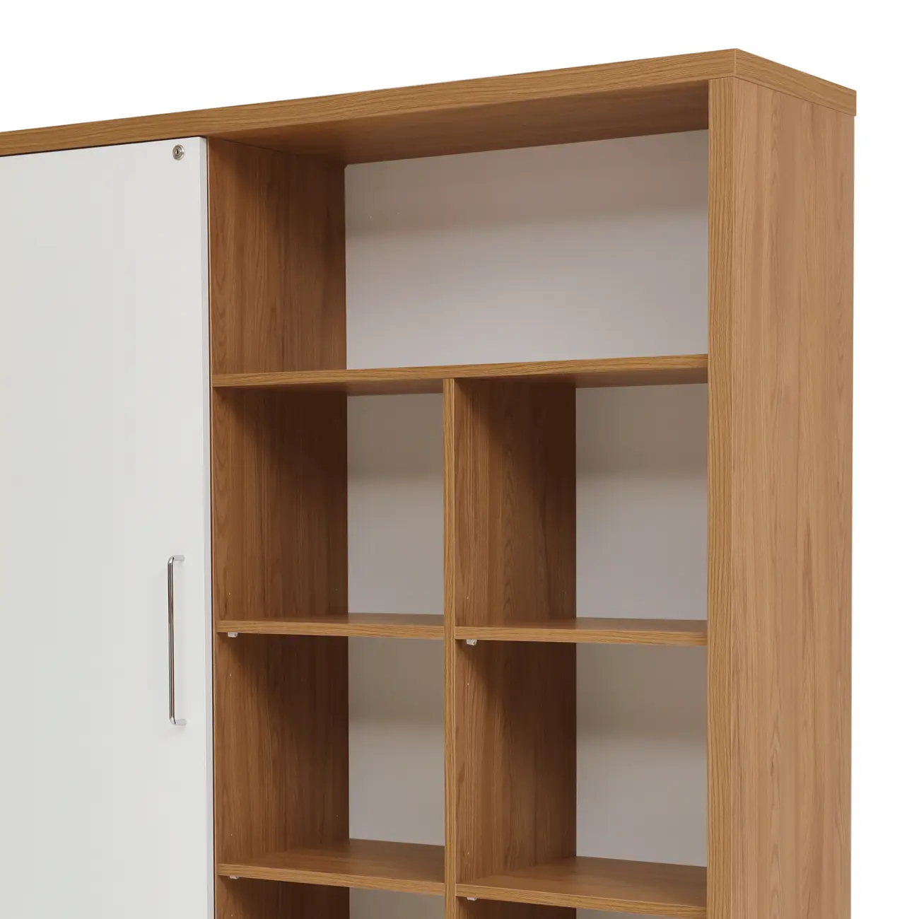 ARMÁRIO PARA ESCRITÓRIO ALTO 1 PORTA BOSS - OAK TAMMI/BRANCO - Foto 8
