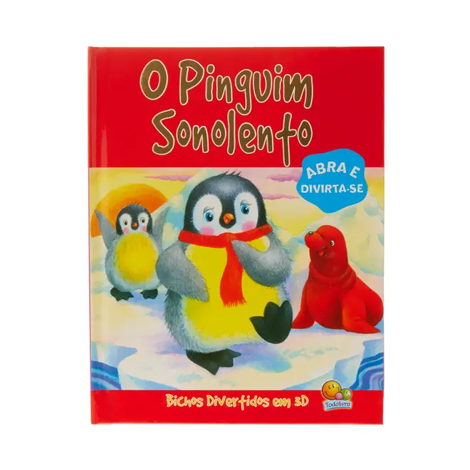 LIVRO BICHOS DIVERTIDOS EM 3D: O PINGUIM SONOLENTO - MULTICOR - Foto 2