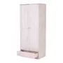 GUARDA-ROUPA DE SOLTEIRO 2 PORTAS/1 GAVETA TIMBER - BRANCO LAVADO - Foto 5