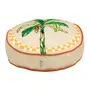 FUTON REDONDO 45 CM SAUDADE TROPICAL - BEGE/TERRACOTA - Foto 2
