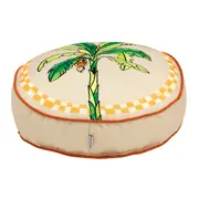 FUTON REDONDO 45 CM SAUDADE TROPICAL - BEGE/TERRACOTA - Foto 2