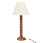 LUMINÁRIA DE MESA TORNIO C/CUP M - NOZES/NATURAL - Foto 1