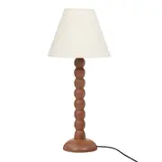 LUMINÁRIA DE MESA TORNIO C/CUP M - NOZES/NATURAL - Foto 1