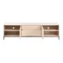 RACK 3 PORTAS/1 GAVETA 1,80 M X 45 CM NASH - AREIA/PRETO - Foto 5