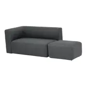 SOFÁ 2 LUGARES COM PUFF UNITS - KONKRET - Foto 2