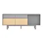 BUFFET 3 PORTAS/2 GAVETAS 1,80 M X 45 CM LITHO - ESTANHO/KONKRET - Foto 1