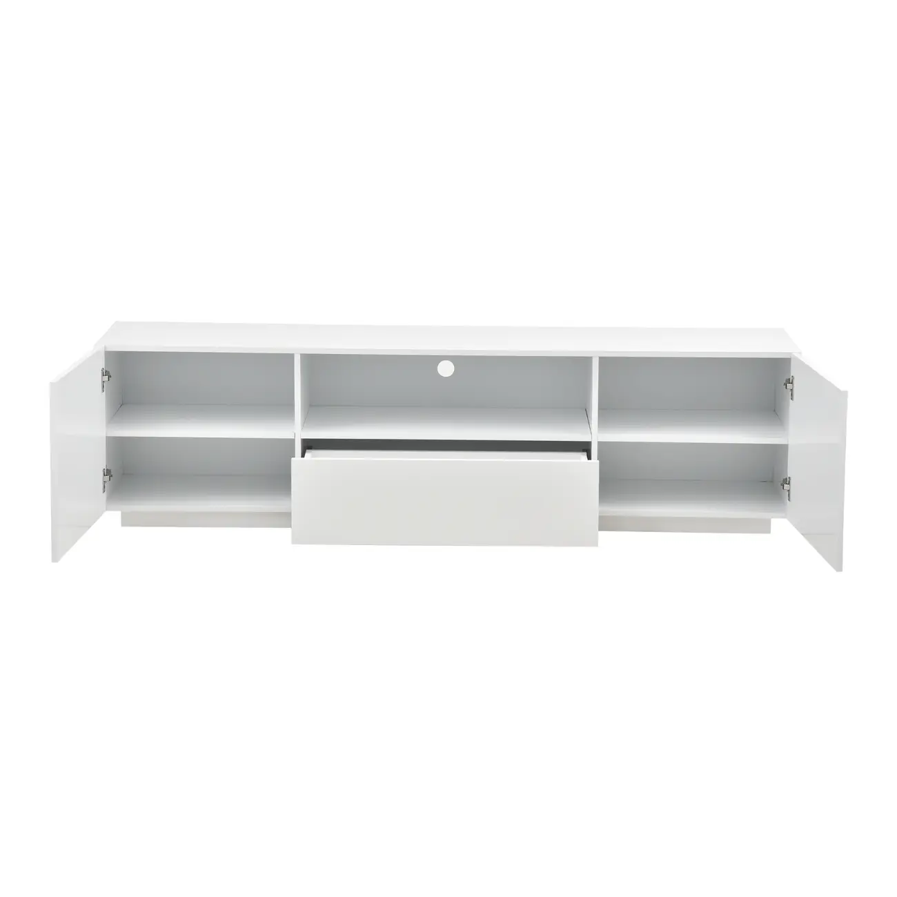 RACK 2 PORTAS/1 GAVETA 1,80 M X 40 CM ROOM - BRANCO - Foto 2