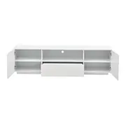 RACK 2 PORTAS/1 GAVETA 1,80 M X 40 CM ROOM - BRANCO - Foto 2