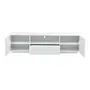 RACK 2 PORTAS/1 GAVETA 1,80 M X 40 CM ROOM - BRANCO - Foto 2