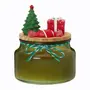VELA POTE 12 CM PRESENTE SANTA ROCKS - MUSGO/ TERRACOTA - Foto 1