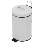 LIXEIRA COM PEDAL 12 L BOULEVARD - BRANCO - Foto 4