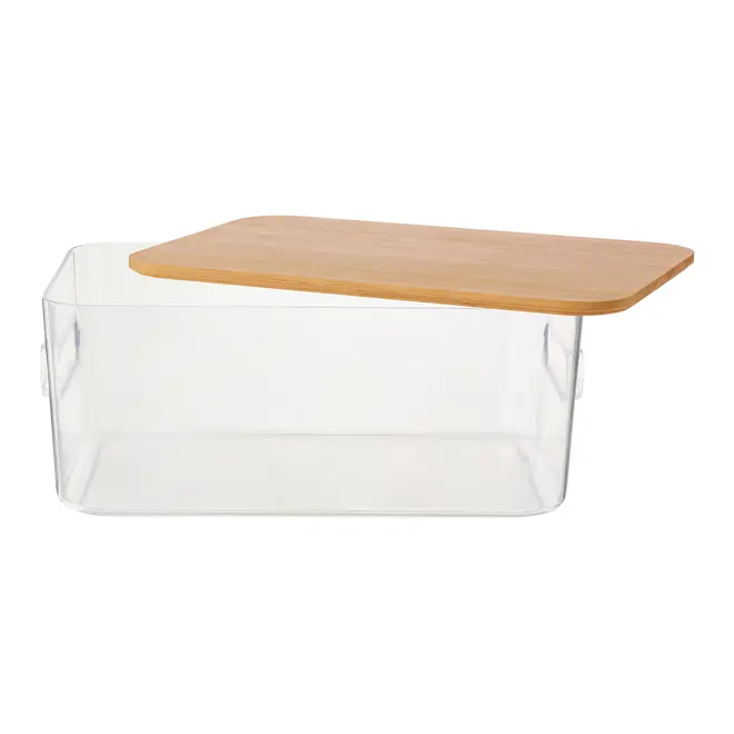 CAIXA 12 CM X 28 CM X 19 CM BAMBOO PRATIC - INCOLOR/BAMBU - Foto 5