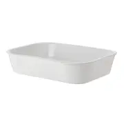 TRAVESSA REFRATÁRIA 29 CM X 21 CM THEVY - BRANCO/BRANCO - Foto 1